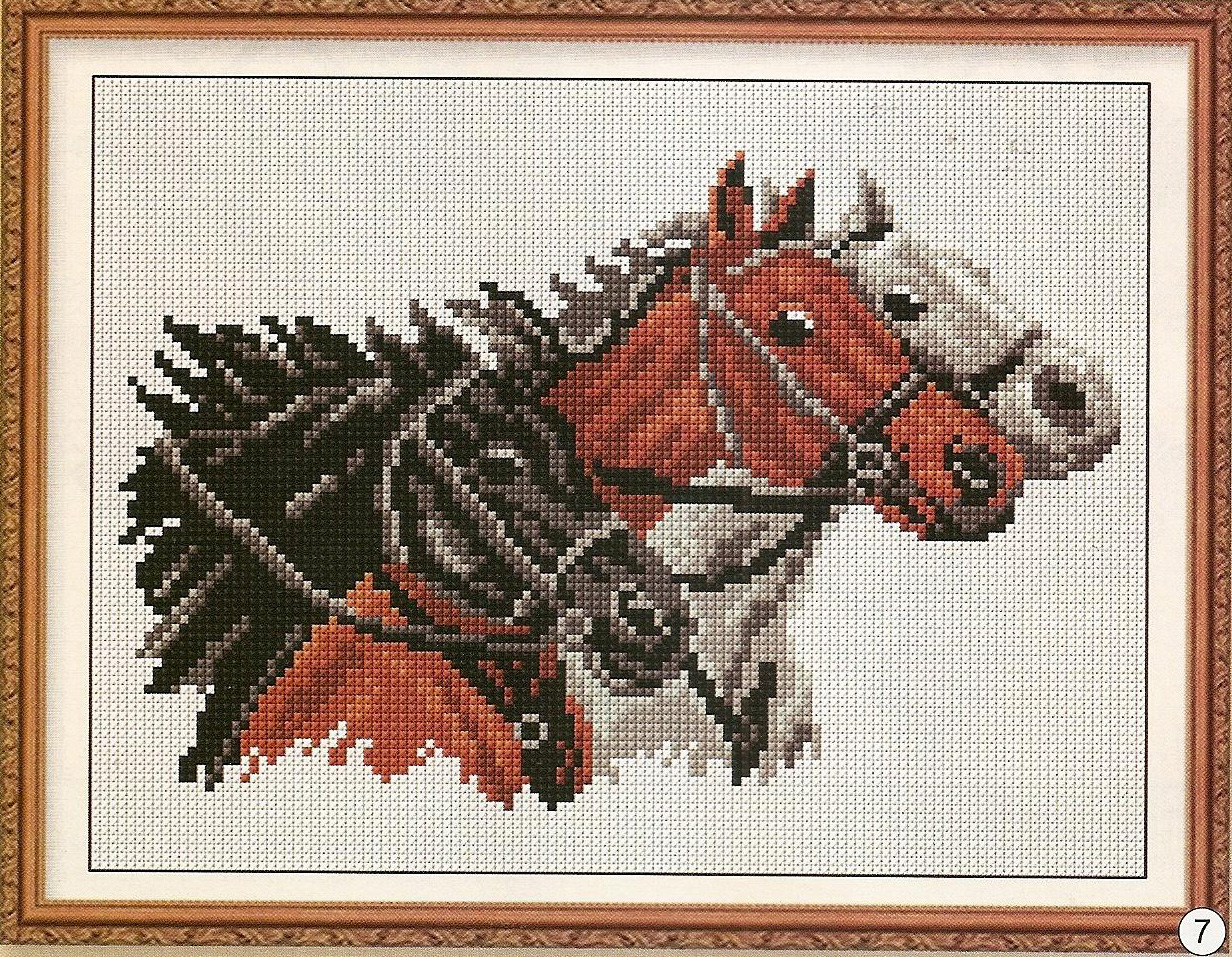 Схема вышивки лошадь